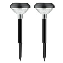 Darzheoy Solar Outdoor Lights, Solar Pathway Lights Outdoor, Solar Powered Garden Yard Lights for Walkway Sidewalk Driveway, Maintain 10 Hours of Lighting (2 Pack)