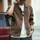 thumbnail image 2 of Chaquetas vaqueras de talla grande para hombre, ropa de abrigo de invierno con botones sueltos, abrigo vaquero para hombre, una pieza, marca de moda coreana L, 2 of 5