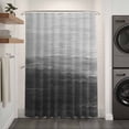 thumbnail image 3 of Xipuska Grey Ombre Shower Curtain - Water Repellent Fabric Shower Curtains Washable, Modern Abstract Art Ocean Oil Painting Decorative Polyester Cloth Bathroom Curtains Modern Bath Decor 66"x72", 3 of 6