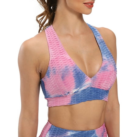 

Womens Pullover Style Sports Bra Ideal for Yoga Pilates or Weight Training All Kinds of Workout Yoga Bras