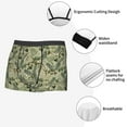 thumbnail image 5 of Wukai Tropical Plants Green Print Men’s Underwear Breathable Boxer Briefs,&nbsp;Moisture Wicking & Breathable-Small, 5 of 7