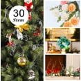 thumbnail image 2 of Triani 30Pcs Curly Ting Branches 27.6 Inch Glitter Christmas Branches Fake Christmas Picks Decorative Glitter Sticks Branches Twigs Vase Filler Floral Crafts Home Decoration(Silver), 2 of 7