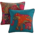 thumbnail image 3 of Global Trends Josie 100% Cotton Kantha Stitched Quilt Set, 5-Piece Full/Queen, 3 of 5