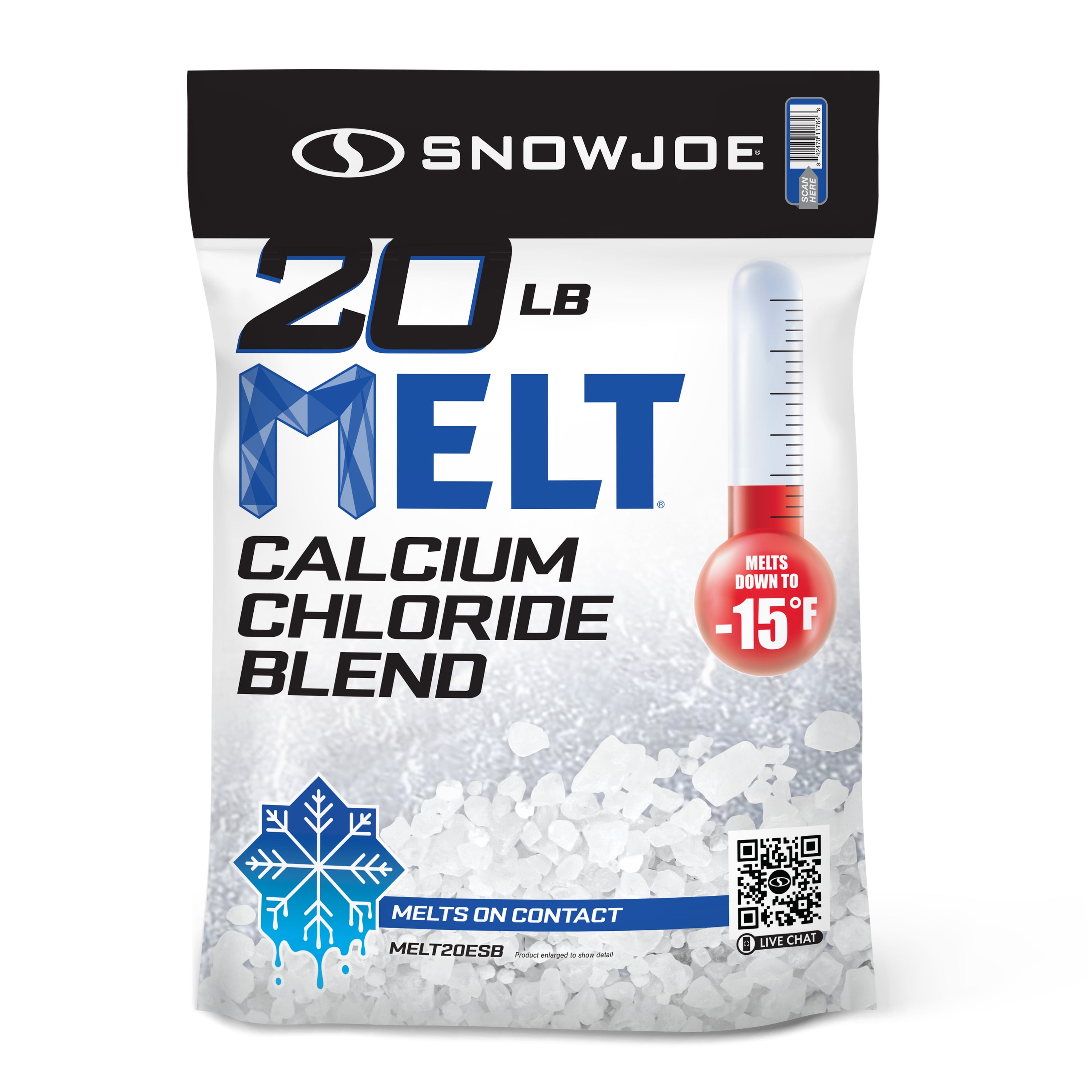Snow Joe MELT20ESB Calcium Chloride Ice Melt Blend , 20-Pound