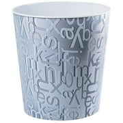 Neu Home Silver Alphabet Wastebasket