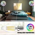 thumbnail image 3 of 6Pack E14 Dimmable Warm White 600lm 6W LED Bulbs Replaces 60W 2700K LED Candle Bulb Energy Saving, 3 of 5