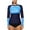 Blue, variant on BeautyIn Women's Long Sleeves Rashguard UPF 50+ Swimwear Athletic Top