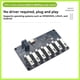 thumbnail image 5 of Divisor de Concentrador USB 2.0 de 1 A 7 Puertos. Módulo Concentrador USB 2.0 de Alta Velocidad (480 Mbps). Tipo C y Fuente de Alimentación CC. Expansión USB., 5 of 5