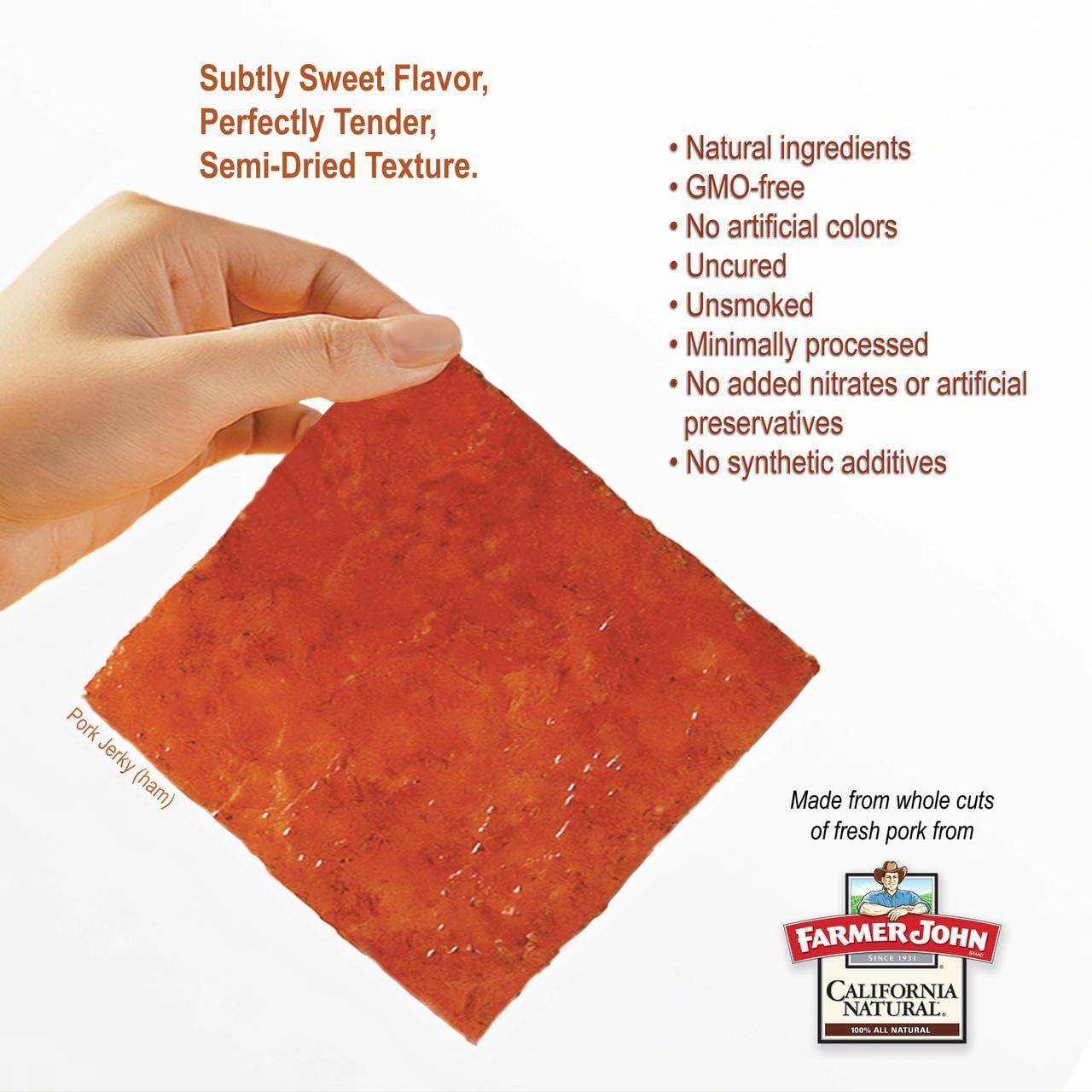 Singapore-Style Fire-Grilled Pork Jerky (Original Flavor 8 oz.) *Grilled Fresh to Your Order *Shipped the Same Day - L.A. Times "Handmade Gift" Winner