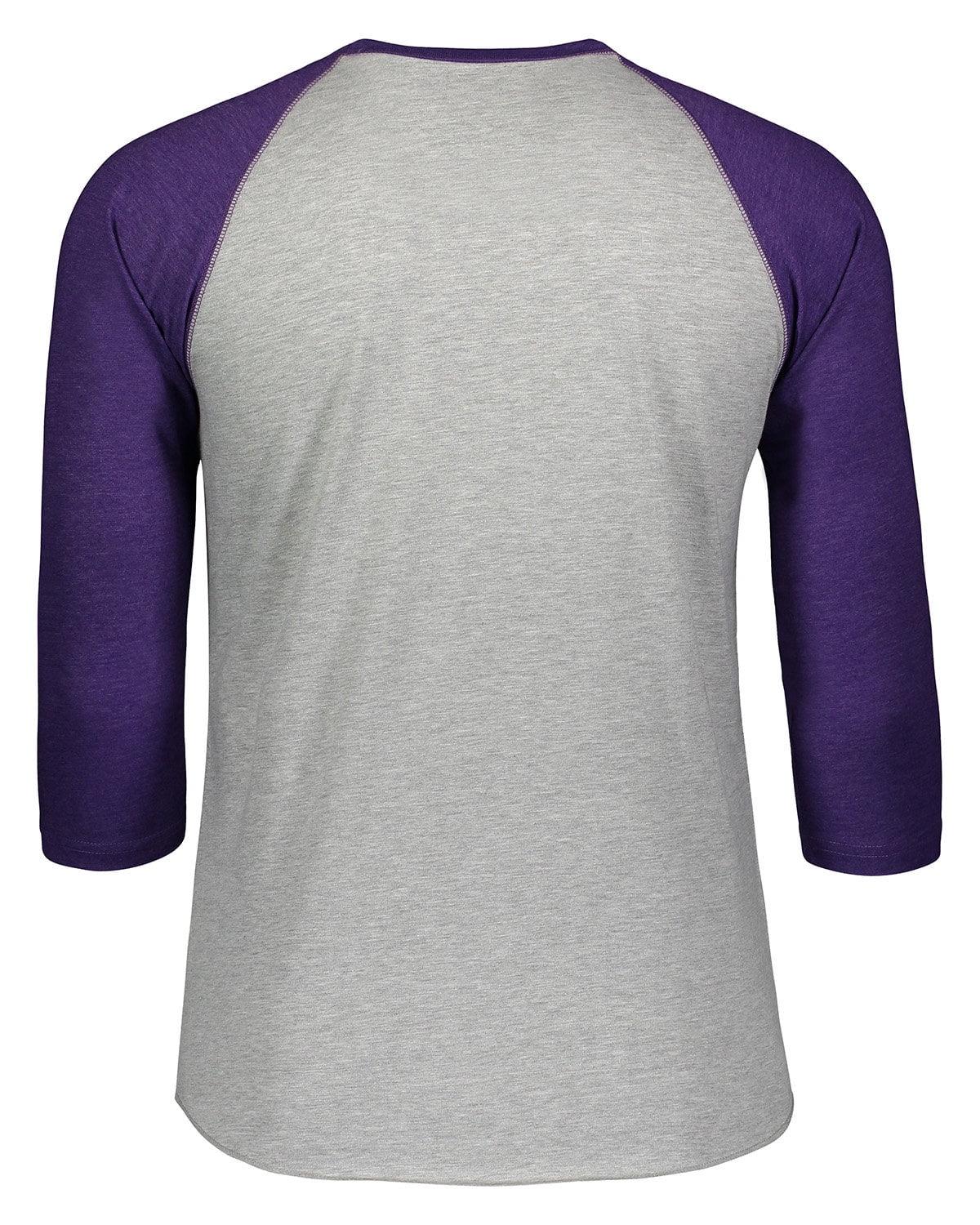 Aquaguard 100% Cotton Men's Vintage Baseball T-Shirt crew neck tee (3 Pack) - Medium - VN Heather/VN Purple