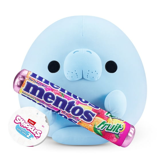 SNACKLES 8 inch Snackle (Fruit Mentos) Douglas the Sea Cow, Ultra Soft Collectible Plush Toy by ZURU