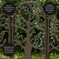 thumbnail image 6 of Plow & Hearth Metal Garden Edging with Tree of Life Design, 6 of 8
