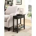 thumbnail image 4 of Convenience Concepts American Heritage Table d'Appoint à Dessus Rabattable, Fini Bois Noir, 4 of 5