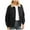 Black Coat for Women, variant on Women’s Faux Fur Collar Jacket Multi Pocket Design Warm for Weekend Trips Casual Errands Cold Climates Black L
