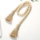thumbnail image 2 of Guirnalda de madera natural Perfecl Borla de macramé hecha a mano para decoración de hogar, 2 of 8