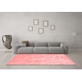thumbnail image 3 of Ahgly Company Indoor Round Abstract Red Contemporary Area Rugs, 3' Round, 3 of 4
