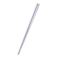 thumbnail image 3 of Une Paire de Baguettes en Acier Inoxydable Électroplaquées Carrées Réutilisables (23cm, Argent), 3 of 8