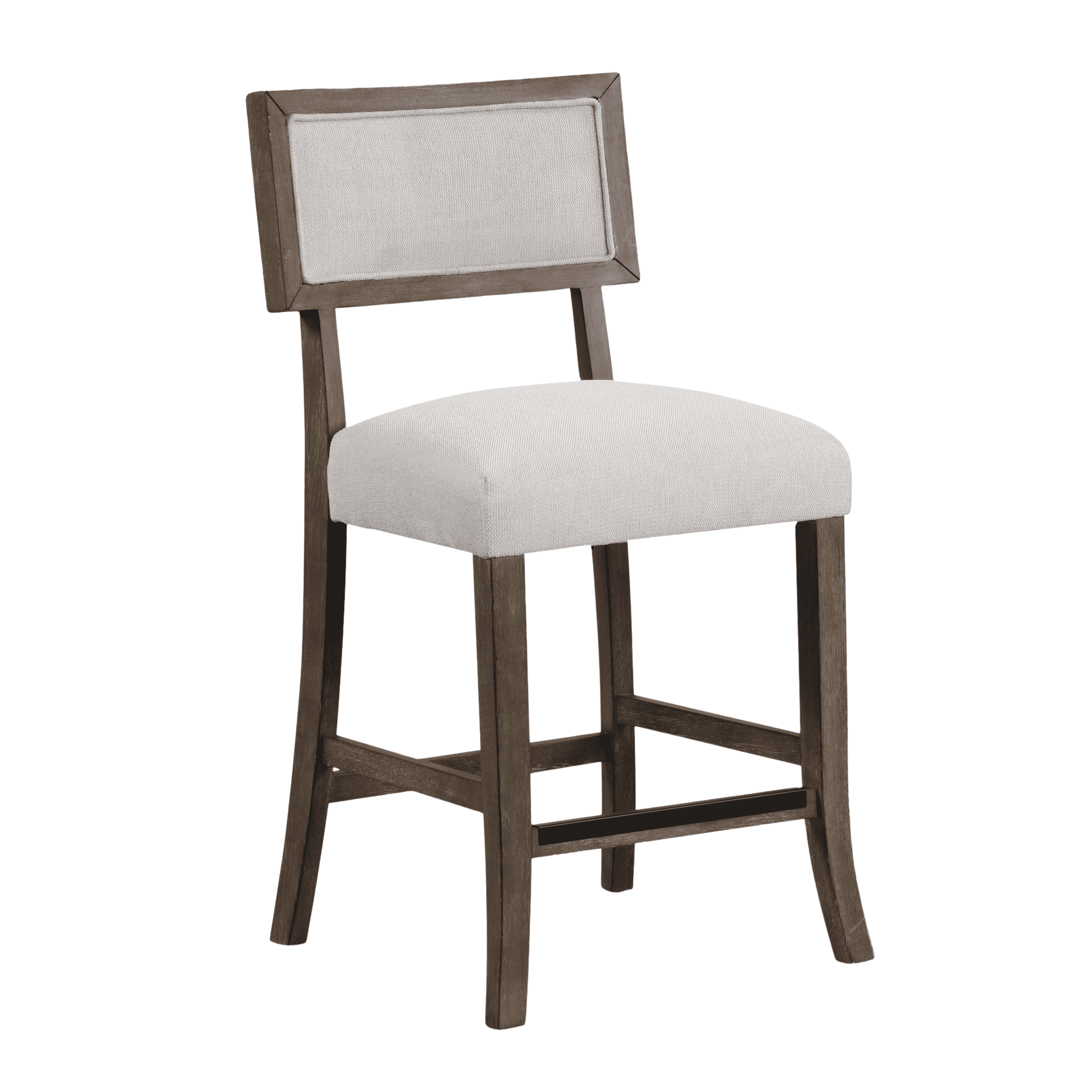 Furniture of America Garth Contemporary Wood Counter Dining Chairs, Walnut (Set of 2)
