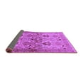 thumbnail image 2 of Ahgly Company Indoor Round Oriental Purple Industrial Area Rugs, 3' Round, 2 of 4