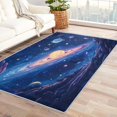 thumbnail image 2 of Outer Space Area Rug 6x9, Planets Rugs for Living Room, Solar System Theme Carpet, Soft Non Slip Machine Washable Fluffy Easy Clean, for Bedroom Dining Room Floor Home Decor Rug Kh1&-55, 2 of 7