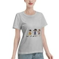 thumbnail image 2 of T-Shirt Basique à Manches Courtes pour Femmes une Pièce, 2 of 6