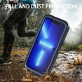 thumbnail image 3 of Allytech iPhone 13 Pro Case Waterproof, Full Body Heavy Duty Protection Shockproof Anti-Scratched Dustproof Full Sealed Build-in Screen Protector Case Cover for Apple iPhone 13 Pro, Blue, 3 of 7