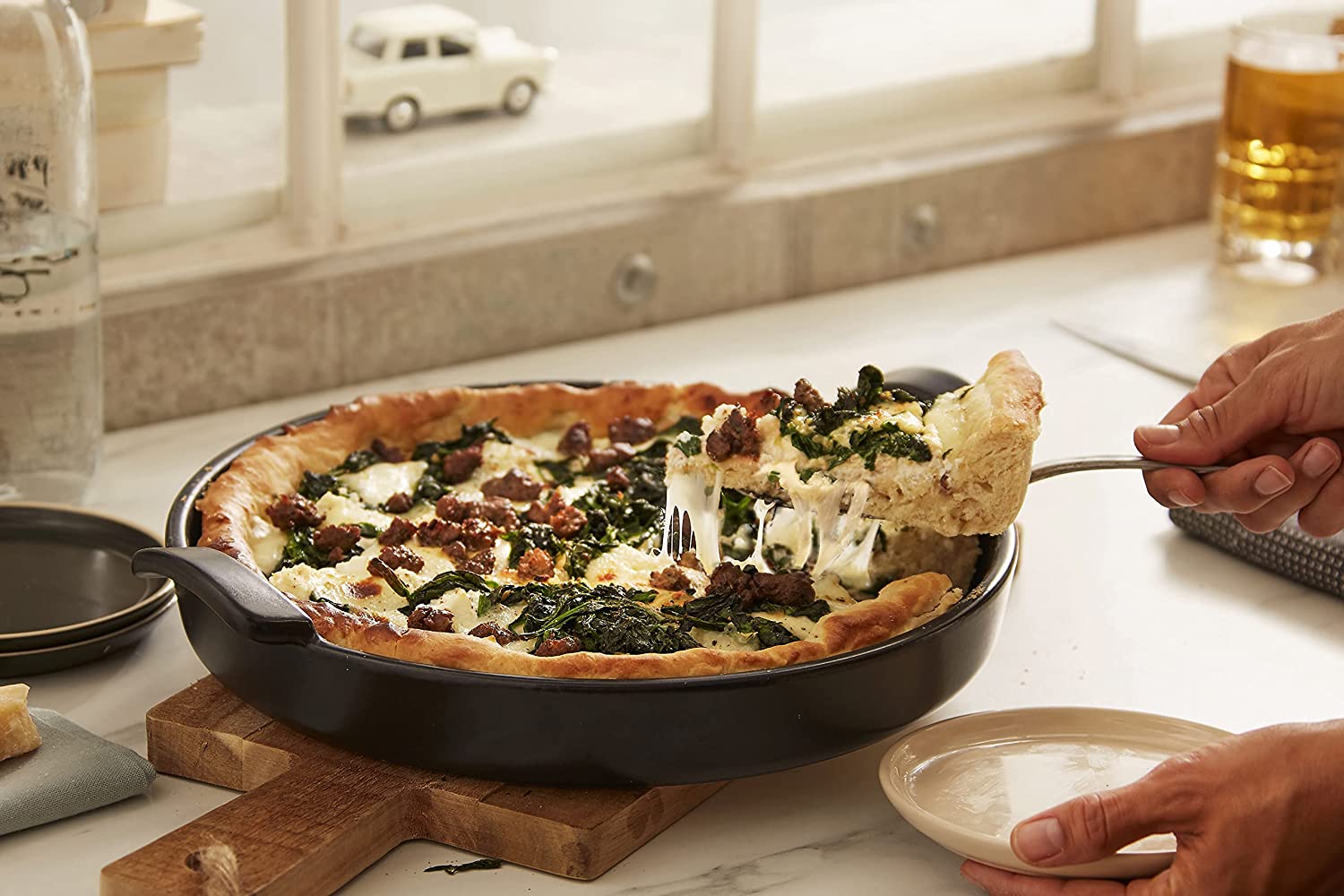 Deep Dish Pizza Pan Charcoal Walmart