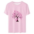 thumbnail image 3 of VKOYWKM Breast Cancer Shirts for Women Breast Cancer Awareness Tshirt Pink Ribbon T-Shirts Inspirational Breast Cancer Crew Neck Short Sleeve Tee Tops, 3 of 3