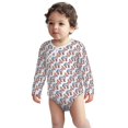 thumbnail image 2 of Xecao Donkey Print Baby unisex-baby Cotton Long-sleeve Bodysuits-3 Months, 2 of 6