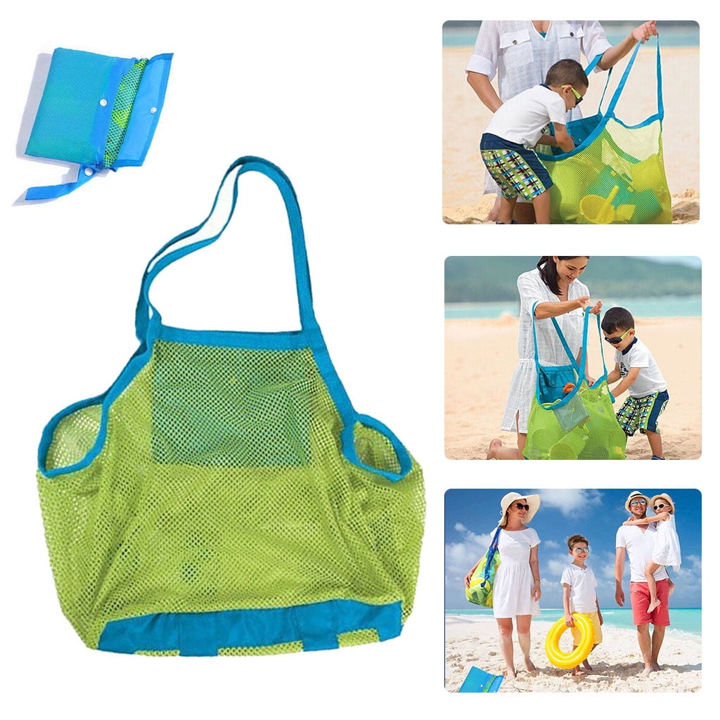 mesh beach bag for sand toys