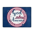 thumbnail image 7 of Area Rugs For Living Room Decor - God Bless America Patriotic Star Soft Anti Slip Throw Washable Rugs 5x7 For Bedroom, Indoor Carpet For Bedroom Living Room 80x58In, 7 of 7