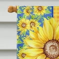 thumbnail image 3 of Summer Sunflowers Gray Labrador Retriever Flag Canvas House Size, 3 of 5