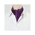 thumbnail image 5 of CORBATAS DE POLKA CHIC INSPIRADORAS para el Día del Padre, Cravat de Lazo Auto-ataque, Bufanda, Pañuelo Ascot, Color Púrpura, Talla Única, 5 of 5