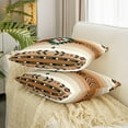 thumbnail image 3 of 18 x 18-Inch Southwest Native Design Square Cushion Covers Set of 2 Boys Girls Southwestern Geometric Reversible Throw Pillow Covers for Kids Tribal Pillow Covers Home Decor Beige, 3 of 6