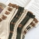 thumbnail image 3 of Calcetines femeninos para estudiantes de otoño e invierno retro estilo literario y artístico Mori es un oso de dibujos animados transpirable (6 pares), 3 of 5