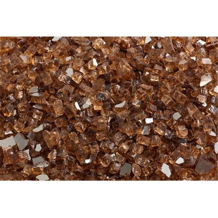 FireGlass Plus Q-CR-10 Quarter Inch Copper Reflective Fire Glass, 10 Pound Bag