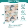 thumbnail image 3 of FORMRS 3 Ring Binder 1.5 inch with Pockets Set of 2 Clip Board 200 Sheets Capacity, Pink Geometric, 3 of 8