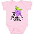 thumbnail image 3 of Inktastic Im So Grapeful for You with Cute Grapes Boys or Girls Baby Bodysuit, 3 of 5