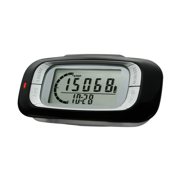 Podómetro 3D para caminar con clip Contador de pasos preciso para fitness Distancia a pie Millas / Km Contador de calorías NikouMX Deportes