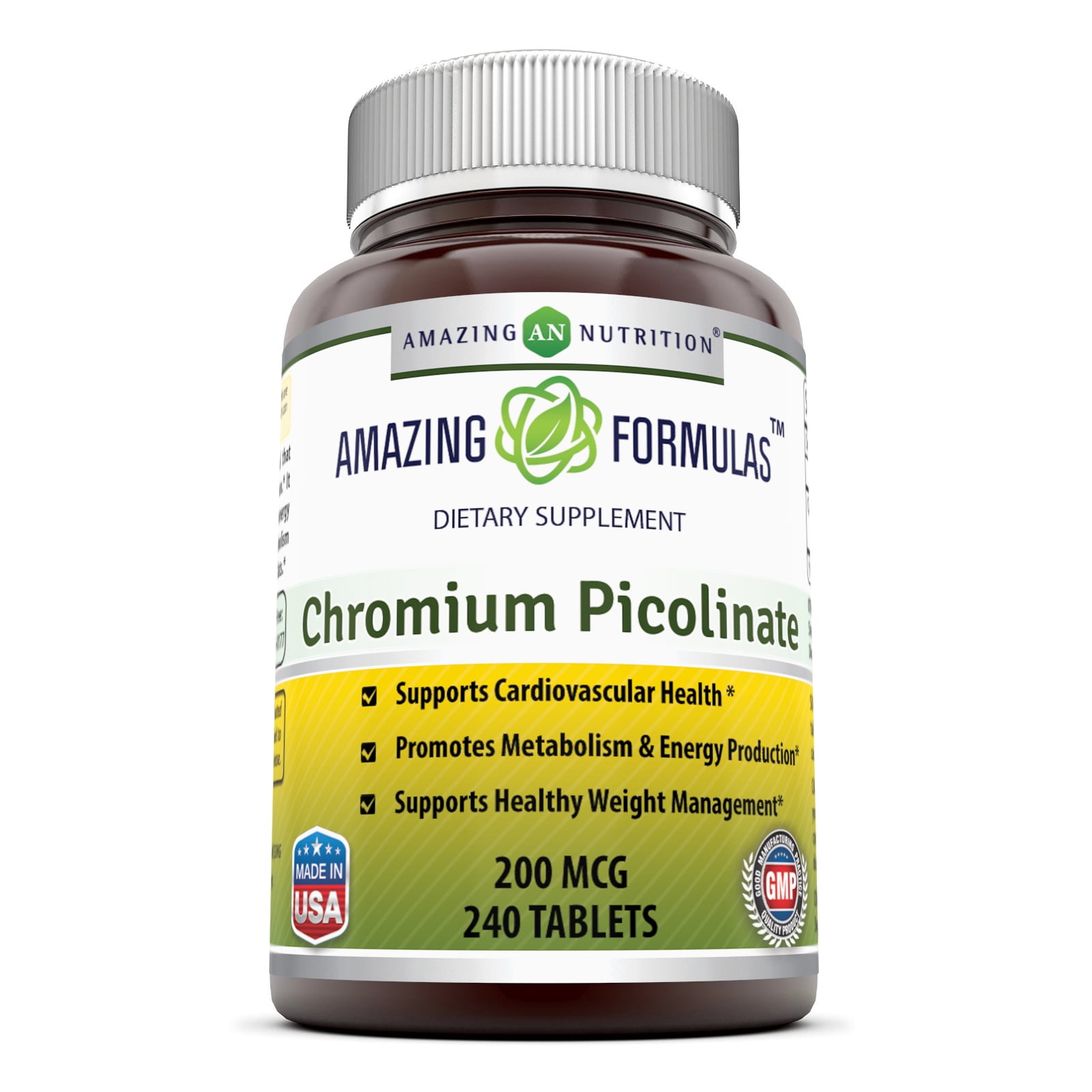 Amazing Formulas Chromium Picolinate Supplement - 200 mcg, 240 Tablets