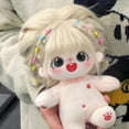 thumbnail image 3 of Muñeca de algodón de felpa Kawaii para niños, figura de súper estrella de peluche, sin atributos, puede cambiar la ropa, regalo, 20cm, 3 of 5