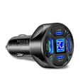 thumbnail image 1 of Cargador de Coche FLhrweasw 66W PD QC3.0 4 Puertos USB Tipo C Negro, 1 of 9