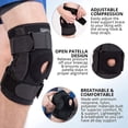 thumbnail image 2 of Dynamic Gear Open Patella Stabilizing Knee Brace with Dual Aluminium Stability Hinges (Standard), 2 of 6