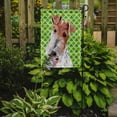 thumbnail image 2 of Wire Fox Terrier Lucky Shamrock St. Patricks Day Garden Flag, 2 of 2