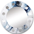 thumbnail image 2 of Designart "Ethereal Elixir Blue Grey Tranquility IX" Abstract Round Wall Mirror - Modern Oval Printed Decorative Oversized Mirror - Multiple Color Options, 2 of 4