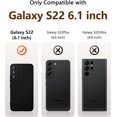 thumbnail image 3 of [3 in 1 for Samsung Galaxy S22 Case, with Screen Protector, [Upgraded Enhanced Camera Protection][Microfiber Lining] Shockproof Liquid Silicone Phone Case for Samsung Galaxy S22. (Black), 3 of 12
