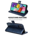 thumbnail image 5 of Galaxy A51 5G Case, Njjex Galaxy A51 5G Cases [3 Card Slot] [Kickstand] [Gift Box] Leather Folio Flip Wallet Case [RFID Blocking] for Samsung Galaxy A51 5G Version 2020 6.5"- Blue, 5 of 10