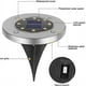 thumbnail image 4 of Focos solares para jardín de exterior, paquete de 4, 8 luces LED, proyectores solares, IP65, inalámbricos, de acero inoxidable, para decoración de césped, terrazas, caminos y plantas., 4 of 4