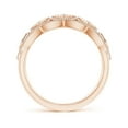 thumbnail image 2 of ANGARA Natural Diamond Openwork Anniversary Ring in 14K Rose Gold for Women (Size-2.2mm| Color-K| Clarity-I3) | April Birthstone, Anniversary, Jewelry Gift for Women | Natural Diamond Ring, 2 of 8