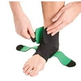thumbnail image 2 of Mueller Adjustable Ankle Support, Green/ Black, One Size Fits Most, 2 of 4